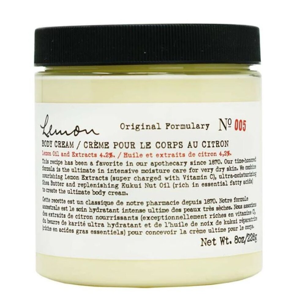 C.O. Bigelow No. 005 Lemon Body Cream Lemon Oil and Extracts 4.2%